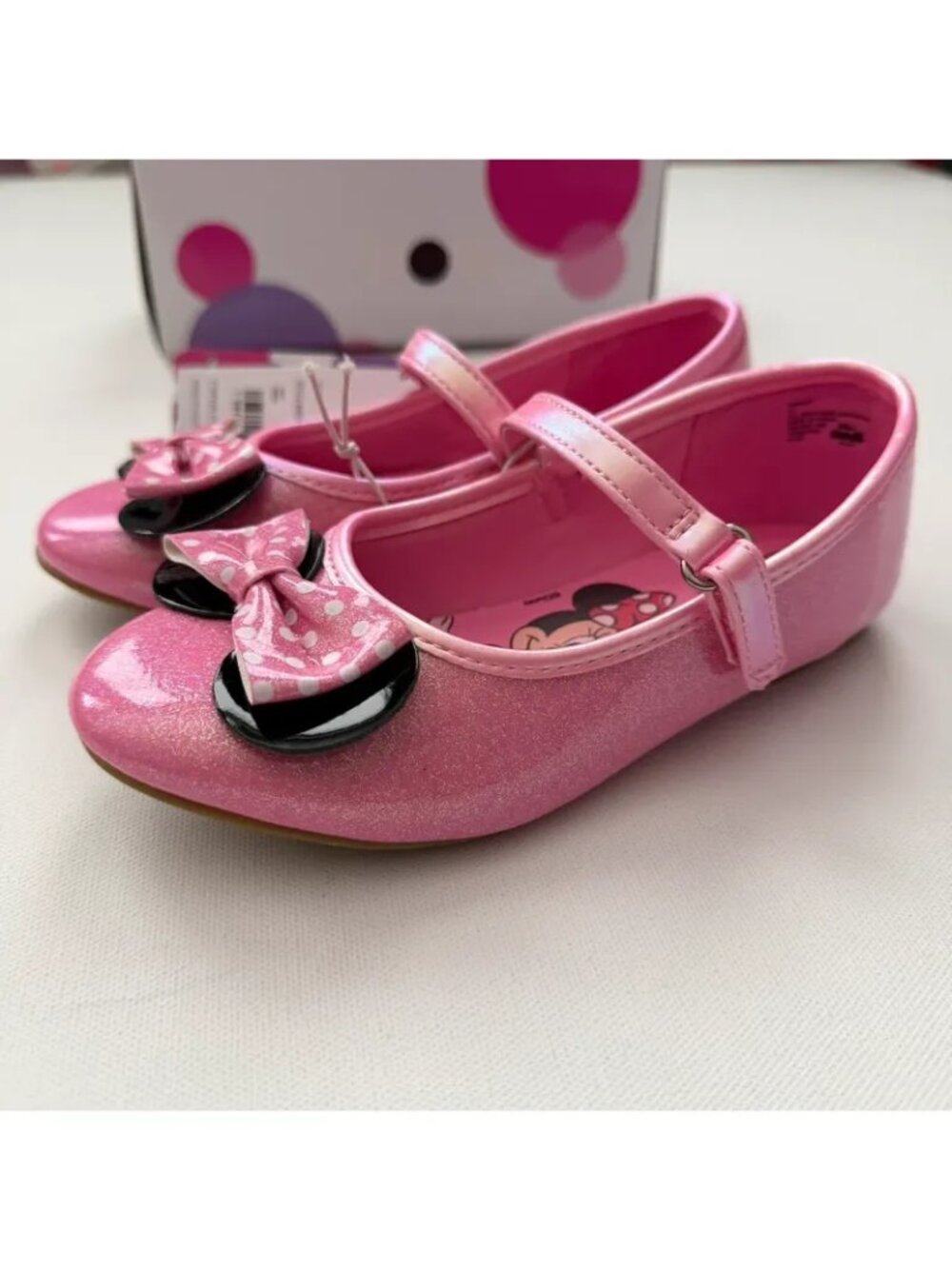 Minnie Toddler Girl Pink Flats Size 12